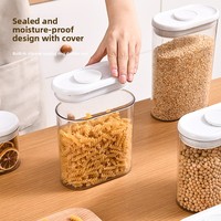 Boîte de conservation alimentaire ovale en plastique JX avec couvercle – Organisateur de cuisine moderne et simple pour collations et utilisation au réfrigérateur