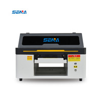 Casing ponsel akrilik kayu kaca pena pencetak kecil A3 A4 stiker bungkus cangkir logam UV Dtf Inkjet Printer Flatbed dengan kepala Epson 3D