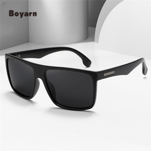 Venta al por mayor de fábrica, gafas de sol de diseñador para hombre, cómodas, polarizadas, planas, cuadradas, estilo de conducción, ligeras, gafas de sol - Product Image 2