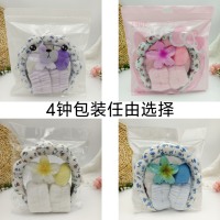 Bloemenprint Cloud Hoofdband Spa Set, Bloemen Haarspeld, Polsbandjes en Beauty Spons, Schattig Skincare Accessoire Set voor Dames