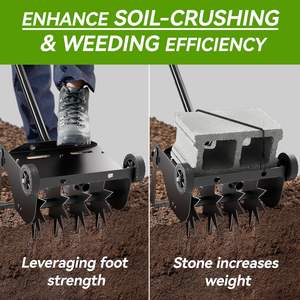 Aireador de césped <span class=keywords><strong>Manual</strong></span> de alta resistencia, aireador de punta de césped, <span class=keywords><strong>escarificador</strong></span> de punta de césped, aireador de punta de patio - Product Image 4