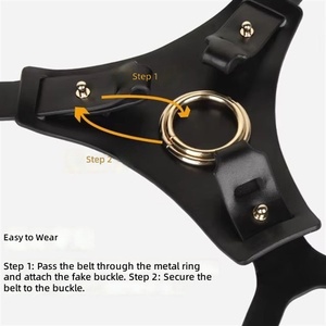 Strapon portable pour couples lesbiens, jouet sexuel pour adultes, sensation de toucher réel, article érotique 4I, lesbienne dominante, homme soumis, 450g - Product Image 6