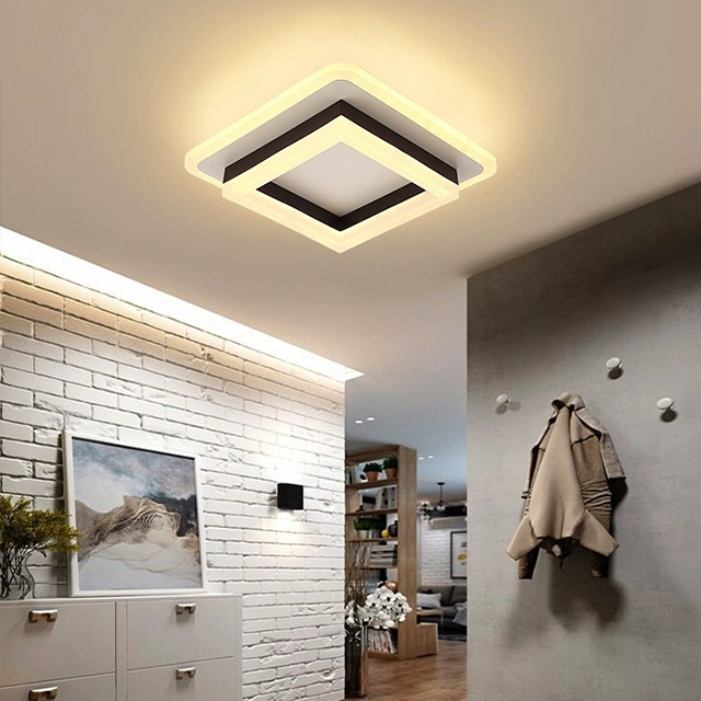 Modern Nordic Light Fixtures Pop Square Acrylic Lamp Ceiling Home Decoration Hallway Corridor Led Ceiling Light · image 3