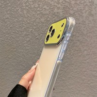 Coque de téléphone Senyork Candy Colors brillante antichoc en TPU anti-traces de doigts pour 15/16/17 Pro Max avec grande fenêtre pour objectif – Vente en gros
