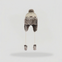 Gorros de invierno cálidos para caza, ciclismo, con orejeras, de cuero, de felpa gruesa, con logotipo bordado personalizado, tipo Ushanka, gorro tipo beanie