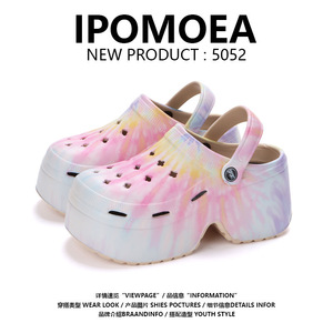 Sabots pour femmes, plateforme de 9 cm, semelle épaisse, bout rond, chaussures de plage d'été, antidérapantes, talon haut, pour l'extérieur, taille 36 37 38 39 40 - Product Image 2