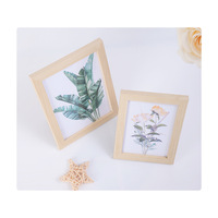 Cadre photo en bois simple, vente en gros, cadre pour peinture A4, cadre photo en bois mural et sur pied pour mur photo, fabricant