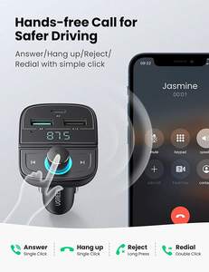 อะแดปเตอร์วิทยุบลูทูธ UGREEN พร้อมที่ชาร์จในรถยนต์ 3 พอร์ต USB รองรับ QC/PD <span class=keywords><strong>3.0</strong></span> รองรับการโทรแบบแฮนด์ฟรีสำหรับ <span class=keywords><strong>iPhone</strong></span> - Product Image 4