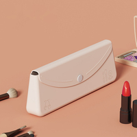 Étui de voyage pour pinceaux de maquillage en silicone, porte-pinceaux de maquillage de voyage, sac de rangement cosmétique en silicone réutilisable