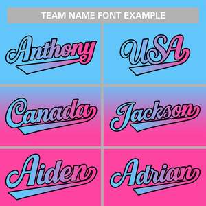 เสื้อเบสบอลแบบกระดุมเต็มตัวแฟชั่นไล่เฉดสีตามสั่ง - Product Image 3