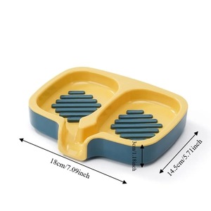 Boîte à savon multifonctionnelle portable antidérapante avec brosse à rouleaux, outil créatif de rangement pour savon - Product Image 5