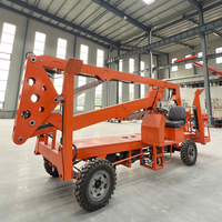 Plateforme élévatrice télescopique araignée de haute qualité 10-14M avec bras pliable pour opérations en hauteur