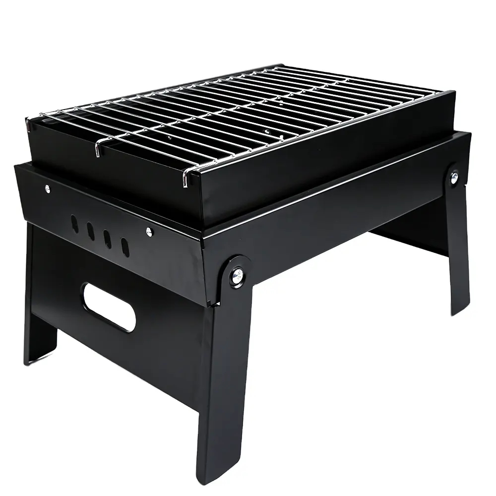 Draagbare Houtskool Bbq Grill Opvouwbare Outdoor Barbecue Grill Barbecue Tool Voor Outdoor Picknick