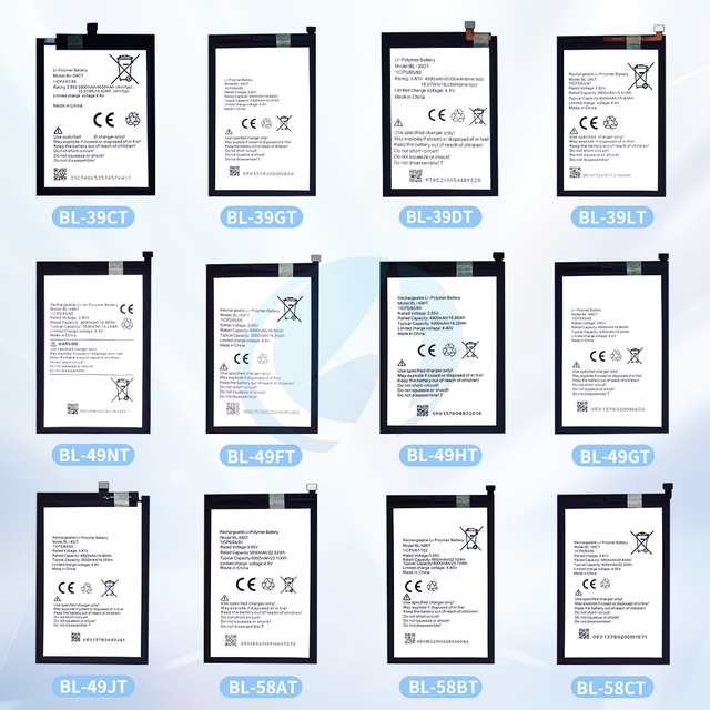 Mobile Phone Battery for Tecno Spark 5 6 Air 10 20 Pro Plus Go 2023 Camon 12 17 19 Pro 30 40 Pop 2+ 4 5 6 Pova Neo 2/3