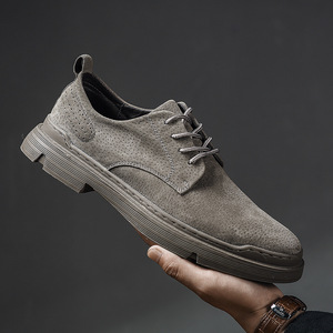 Nouvelles Chaussures Décontractées en Cuir pour Hommes Style Britannique 2026 – Polyvalentes et Simples en Peau de Porc - Product Image 1