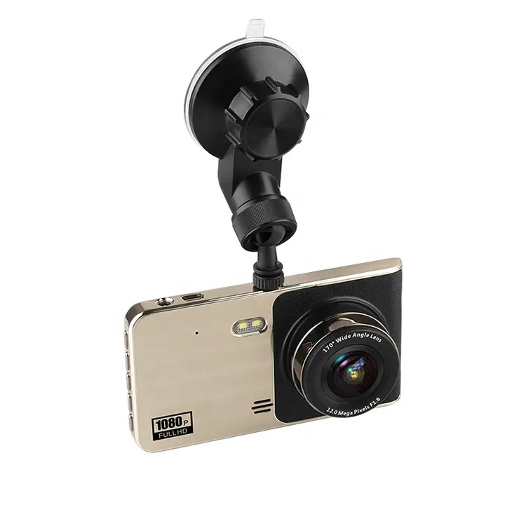 Marka yeni çinko alaşım araba dvr'ı kamera 4.0 "siyah görünüm FHD 1080P çizgi kam Video kaydedici DV
