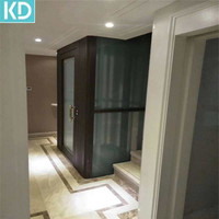 2 Kişilik/3 Katlı 4 Katlı Şaftsiz Ev Tipi Hidrolik Küçük Ev Asansörü, Villa Asansörü, Konut Asansörleri