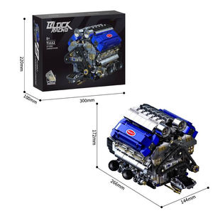 Kit de Construcción de Motor Eléctrico V8 en Miniatura, Modelo de Motor Mecánico <span class=keywords><strong>para</strong></span> Armar, Bloques de Construcción - Product Image 2