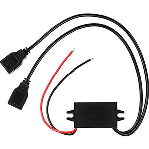 Konverter DC-DC Tahan Air 12V ke 5V <span class=keywords><strong>3A</strong></span> 15W dengan Adaptor Output USB Ganda Tipe A Betina, Modul Step Down, Pengisi Daya - Product Image 4