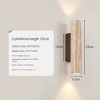 Lampe murale LED JACKSUN au design moderne et épuré, pour chambre à coucher, chevet, salon, couloir, escalier, avec éclairage haut et bas, couleur crème