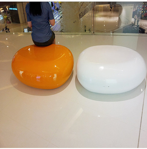 Y488หินกรวดโมเดิร์นสำหรับตกแต่งสวนเก้าอี้ไข่ห้างสรรพสินค้าเก้าอี้พิเศษที่นั่งกลางแจ้งเฟอร์นิเจอร์สาธารณะ - Product Image 1