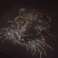 Vente en gros de motifs de fer à transfert de chaleur avec logo personnalisé sur des patchs modèle transfert de feuille conception de motif presse à chaud transfert de strass