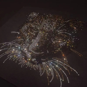 Bán buôn biểu tượng tùy chỉnh truyền nhiệt sắt motifs trên các bản vá lỗi Mẫu Tấm chuyển Motif thiết kế Báo Chí nhiệt Rhinestone chuyển - Product Image 2