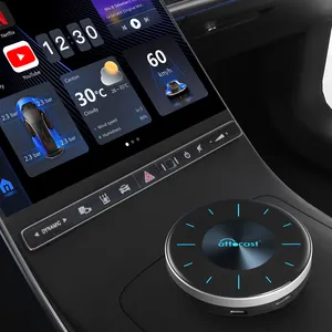 PICASOU Kotak Media Pintar Putar Mobil Sistem Android Portabel Kotak Ai Nirkabel Android Auto Appl E Carplay