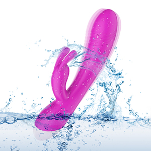 Vibratore da donna con 10 modalità di vibrazione con doppio motore USB prodotti da massaggio in Silicone coniglio giocattolo del sesso impermeabile - Product Image 6