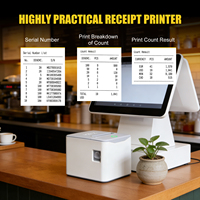 Impresora Térmica de Recibos de 80mm Compatible con USB y POS, con Cortador Automático, para Restaurantes, Cocinas y Supermercados