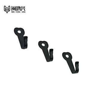Min Hong Xing Iron Wall Hooks Black Wardrobe Coat And Cap Hook European Retro Style - Product Image 1