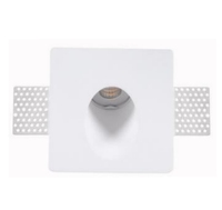 GW07050 Lampe murale à LED minimaliste nordique 5W sans garniture GU10 Lampe d'escalier en gypse Encastré LED Plâtre Applique murale