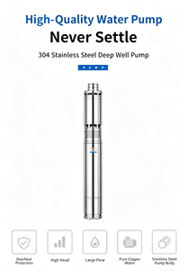 <span class=keywords><strong>Pompe</strong></span> submersible pour puits profond en acier inoxydable QJD 100 mm de diamètre extérieur, <span class=keywords><strong>6</strong></span> m³/h, 220/380 V, sortie 1,5'' pour irrigation et forage - Product Image 3