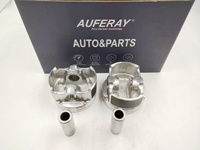 Pistón de Motor de Aluminio AUFERAY de 78 mm con Juego de Anillos OE 12010-3DB0A para Nissan HR16DE Compatible con Tiida Sylphy Livina Qashqai NV200