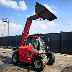 Chinese 4x4 Drive Mini Telescopic Telehandler <strong>Loader</strong> with <strong>4</strong> <strong>Wheel</strong> Steering - Product Image 1