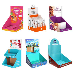 Présentoir <span class=keywords><strong>de</strong></span> Comptoir Pliant Pop-up à Montage Facile, Personnalisable avec Impression, Boîte PDQ, Étagères <span class=keywords><strong>de</strong></span> Table en Carton - Product Image 2
