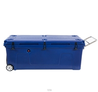 Glacière OEM isotherme portable 200L Grand coffre à glace thermique PE avec roues pour la randonnée, le stockage des aliments, le voyage