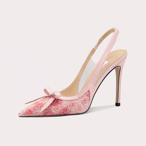 2025 estate Sexy sandali <span class=keywords><strong>con</strong></span> <span class=keywords><strong>tacco</strong></span> a fiore a punta per le donne <span class=keywords><strong>scarpe</strong></span> <span class=keywords><strong>chiuse</strong></span> tacchi bassi Must-hare femminile di temperamento da fata - Product Image 1