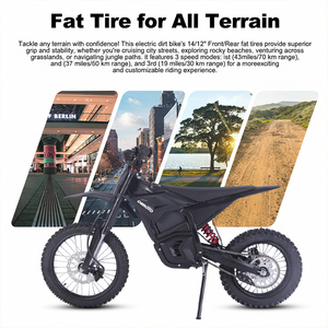 Motocicleta Todoterreno para Adultos, 75 km/h, 5500 W, Mini, 72 V - Product Image 3