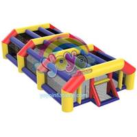 Casa de trampolín inflable para niños a gran escala comercial Castillo de trampolín inflable de colores del arco iris con techo
