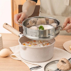 Nuevos juegos de utensilios de cocina <span class=keywords><strong>Carote</strong></span>, cacerola antiadherente, pequeña olla de cocina de inducción con vaporizador - Product Image 5