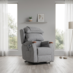 Fauteuil inclinable motorisé double avec fonction zéro gravité, chauffage, appui-tête et soutien lombaire, sur roulettes, pour personnes âgées, idéal pour salon et maison - Product Image 1