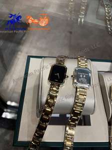 Relojes de Mujer de Lujo, Diseño Personalizado Nuevo y Popular, Relojes de Cuarzo Importados Originales con Movimiento de Cuarzo, Dorados, de Moda Sencilla - Product Image 5