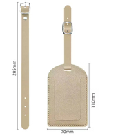 Étiquette de bagage en cuir PU antivol de haute qualité avec couvercle confidentiel Logo personnalisé pour hommes femmes pièces et accessoires de sac spécial