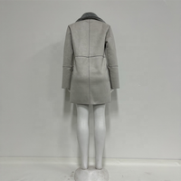 Veste d'Hiver Femme Grande Taille, Manteau Chaud en Velours Épais, Fausse Fourrure Longue, Parka Femme, Vestes à Double Boutonnage