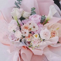 Papier de coton épais uni pour emballage floral, matériau d'arrangement floral avec doublure intérieure en coton pour emballer les fleurs.