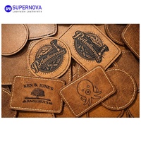 Patch en similicuir Laserable Rectangle 3 "X 2" avec adhésif