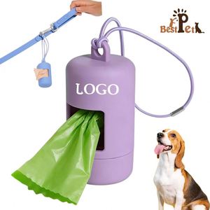Dispensador de Bolsas para Excrementos de Perro 2026 con Correa, Soporte para Bolsas de Desechos de Perro, Bucle Elástico, Portátil, Ligero, de Plástico, Sin Aroma, con 1 Rollo - Product Image 1