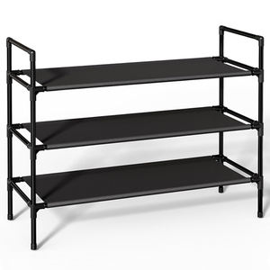 Zapatero Metálico Moderno de 3 Niveles, Organizador de Zapatos Apilable de Tela No Tejida para el Hogar - Product Image 2