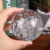 Mini boule de cristal transparente, bricolage, bulles de pierres précieuses naturelles, vente en gros